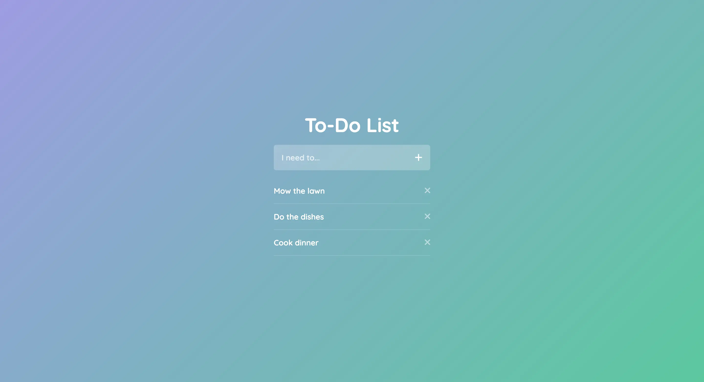 To-do List